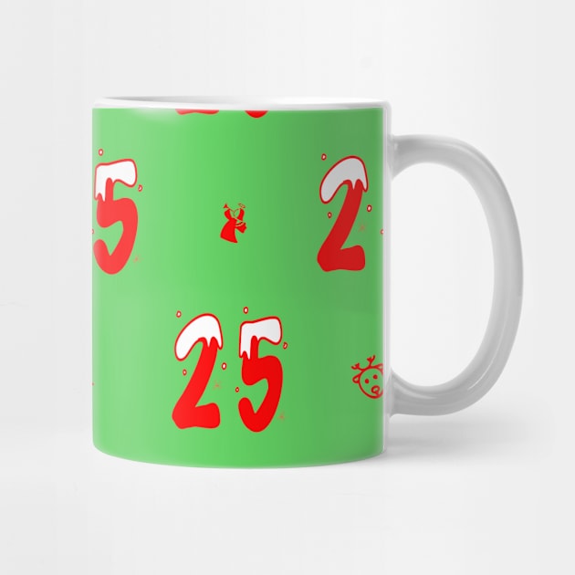 Christmas 25 Green by Slap Cat Designs